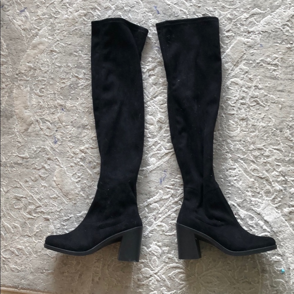Over-the-Knee Boots Faux Suede Boots